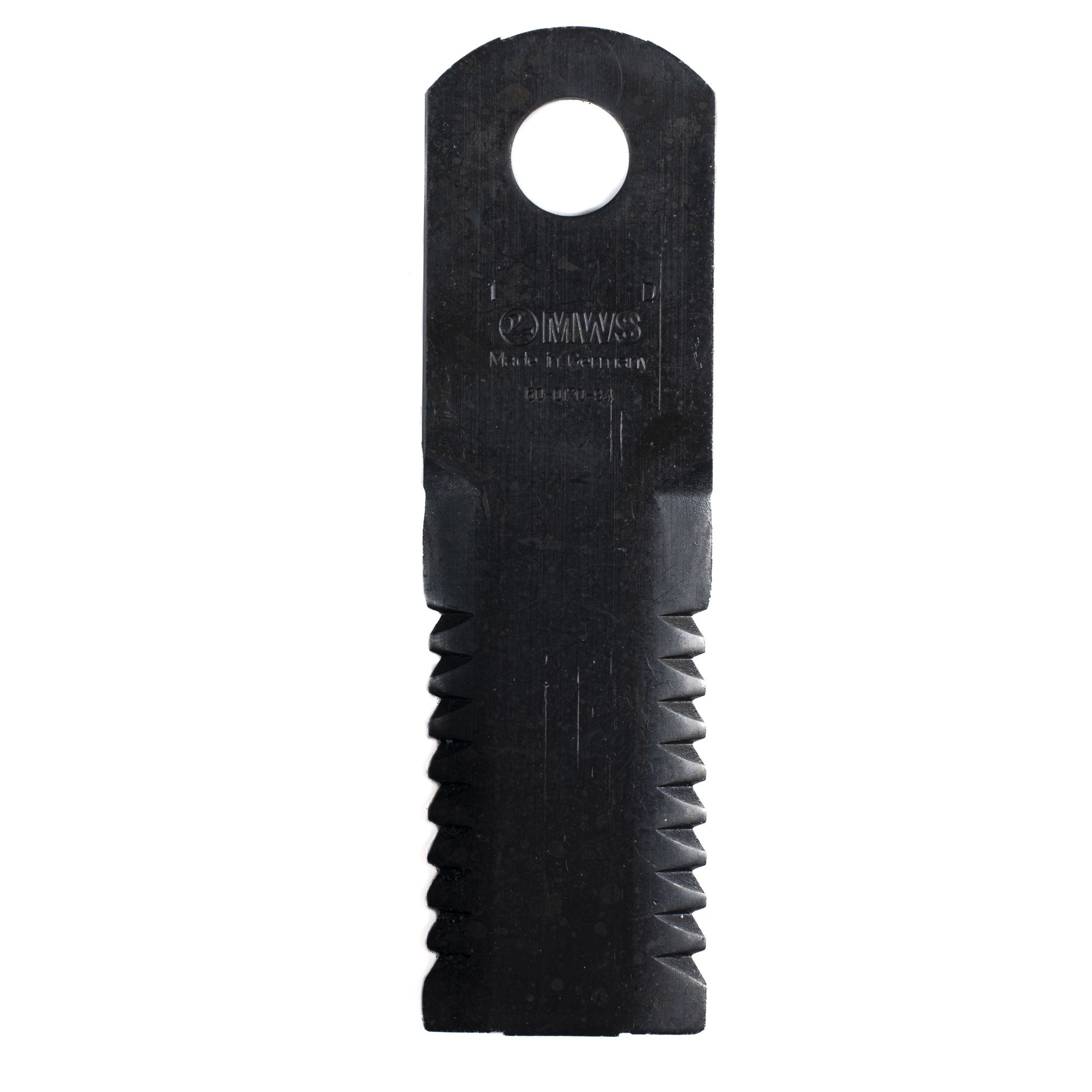 Нож соломоизмельчителя зубчатый Ø20 173x50x5