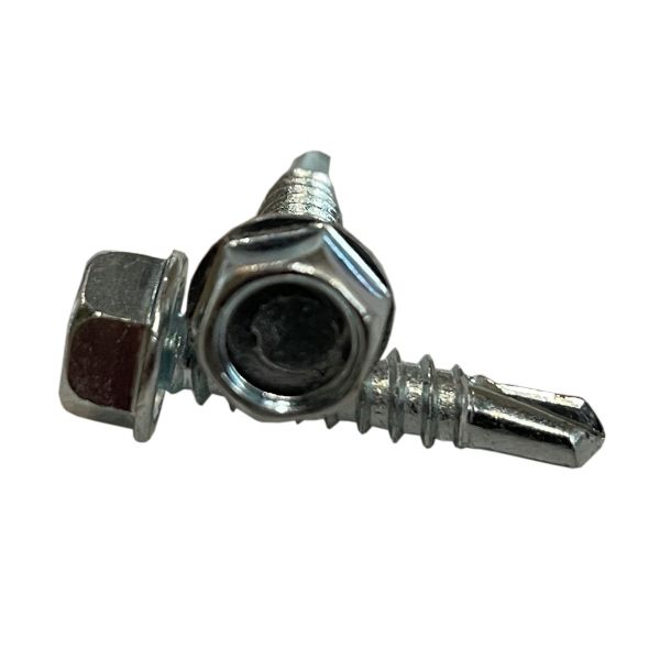 Саморез 3,9x25 со сверлом и шестигранной головкой DIN 7504K, оцинкованный, 1000 шт.