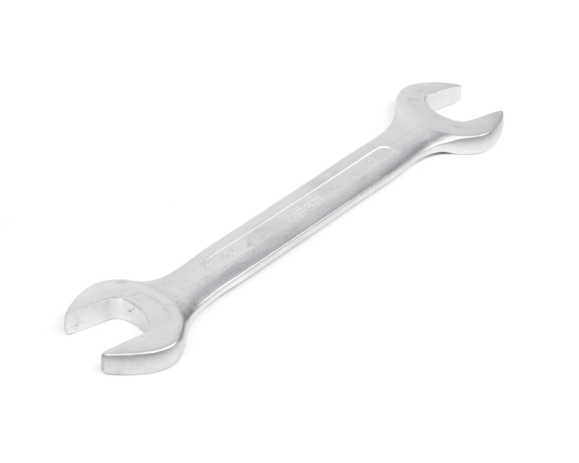 Ключ гаечный рожковый двусторонний 24х27 мм хромирование HORTZ (7811-0026)