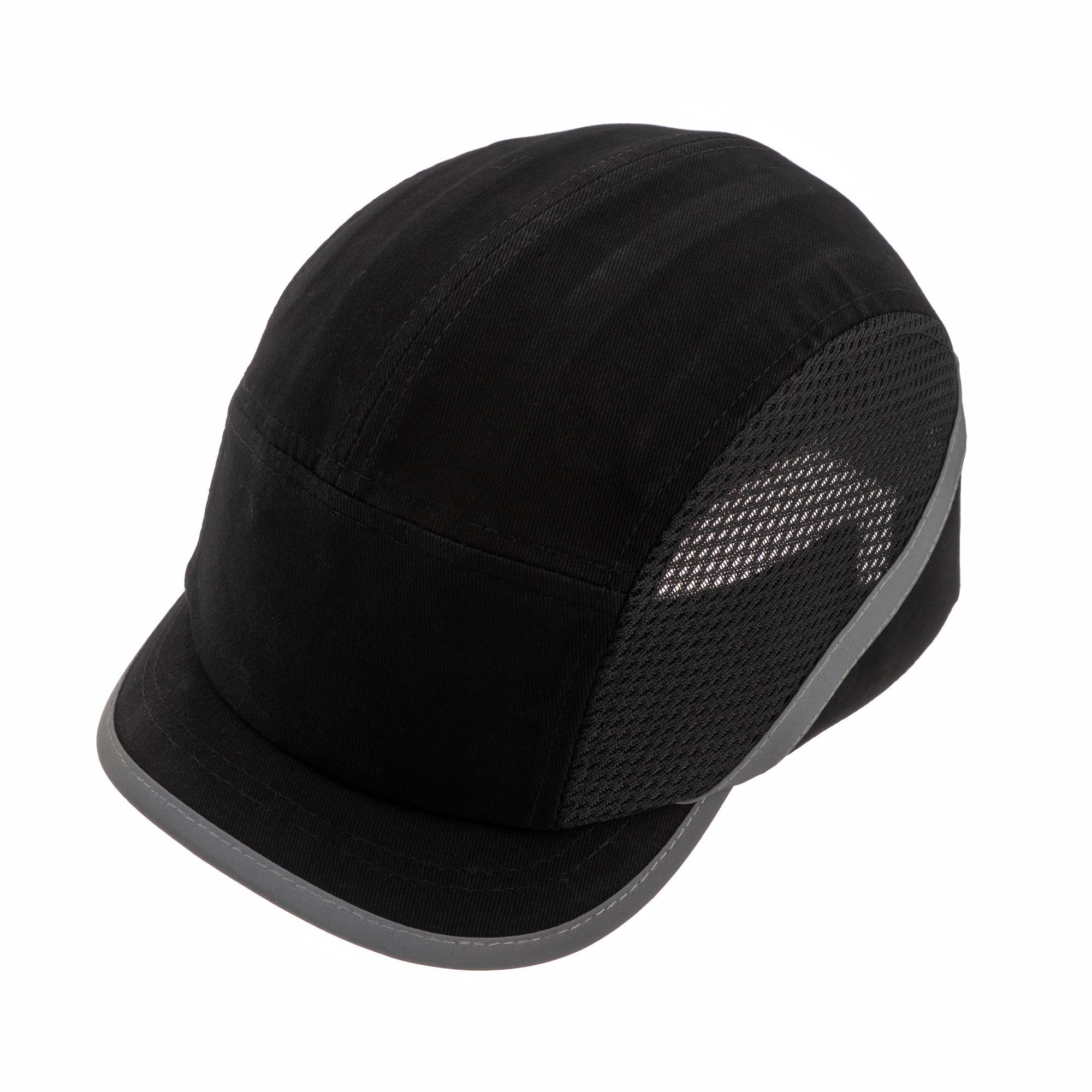 Каскетка противоударная с вставками для вентиляции, черная