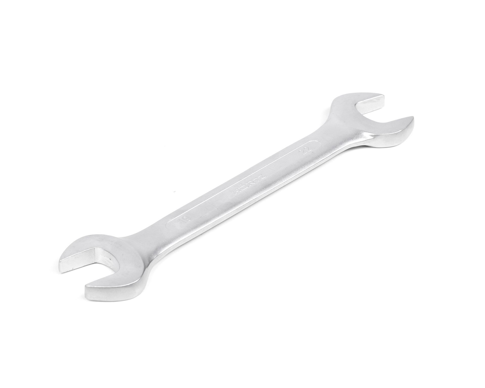 Ключ гаечный рожковый двусторонний 19х22 хромирование HORTZ (7811-0024)