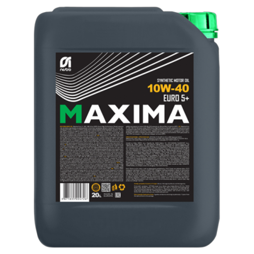 Моторное масло NESTRO MAXIMA EURO 5+ 10W-40 ведро 20л