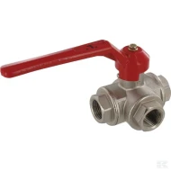 Кран шаровой трехходовой L 1/2"