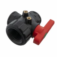 Кран шаровой 1 1/4" 3-ходовой