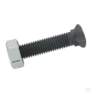 Болт пружинный+гайка 10х40 мм с овальной головкой