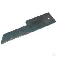 Нож измельчителя соломы 198x50x3мм, зубчатый, Ø6,5мм