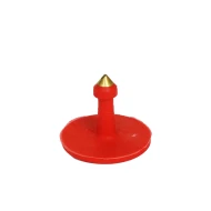 Бирка круглая ушная двойная ARDES BUTTON 28мм, кра