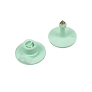 Бирка круглая ушная двойная ARDES BUTTON 28мм, зел