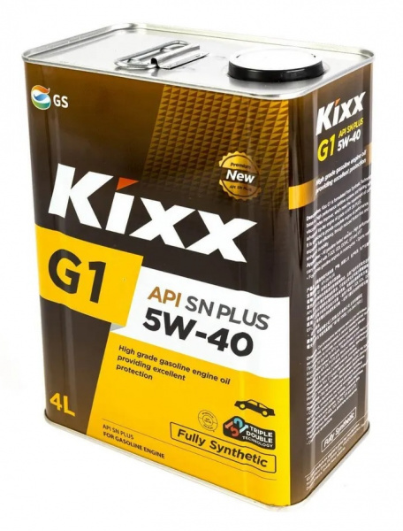 Фото Масло моторное синтетическое KIXX G1 SN+/CF 5W40 4л