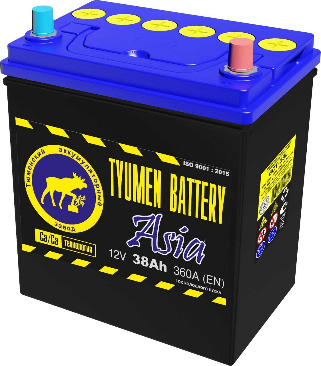 Аккумуляторная батарея Tyumen Battery 6СТ-40LR ASIA обратной полярности