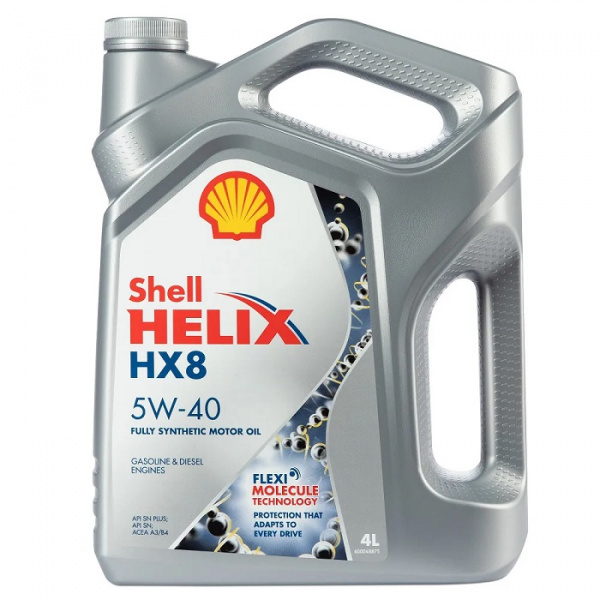 Фото Масло моторное синтетическое SHELL Helix HX8 5w40 4л 550051529