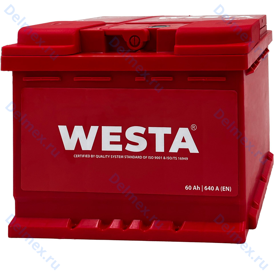 Аккумуляторная батарея WESTA 6СТ-60 п/п фото 