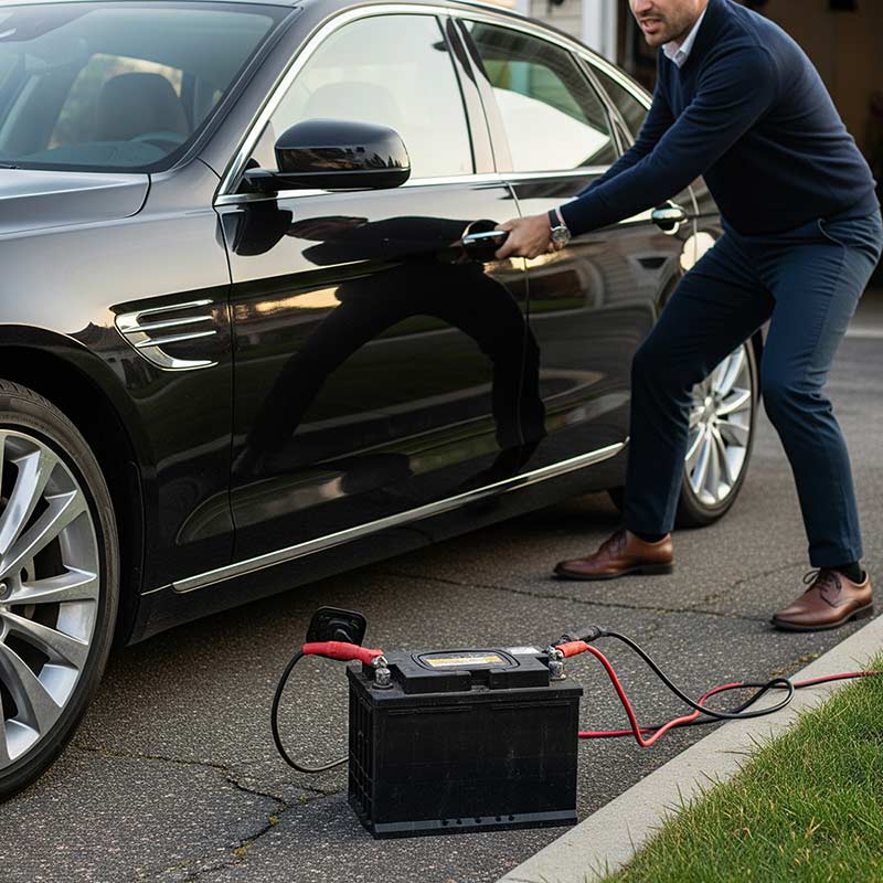 изо Как открыть машину, если сел аккумулятор