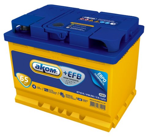 Аккумулятор АКОМ+EFB 65 оп