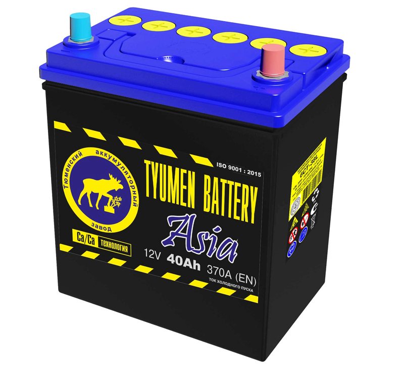 Фото Аккумуляторная батарея Tyumen Battery 6СТ-40LR ASIA обратной полярности