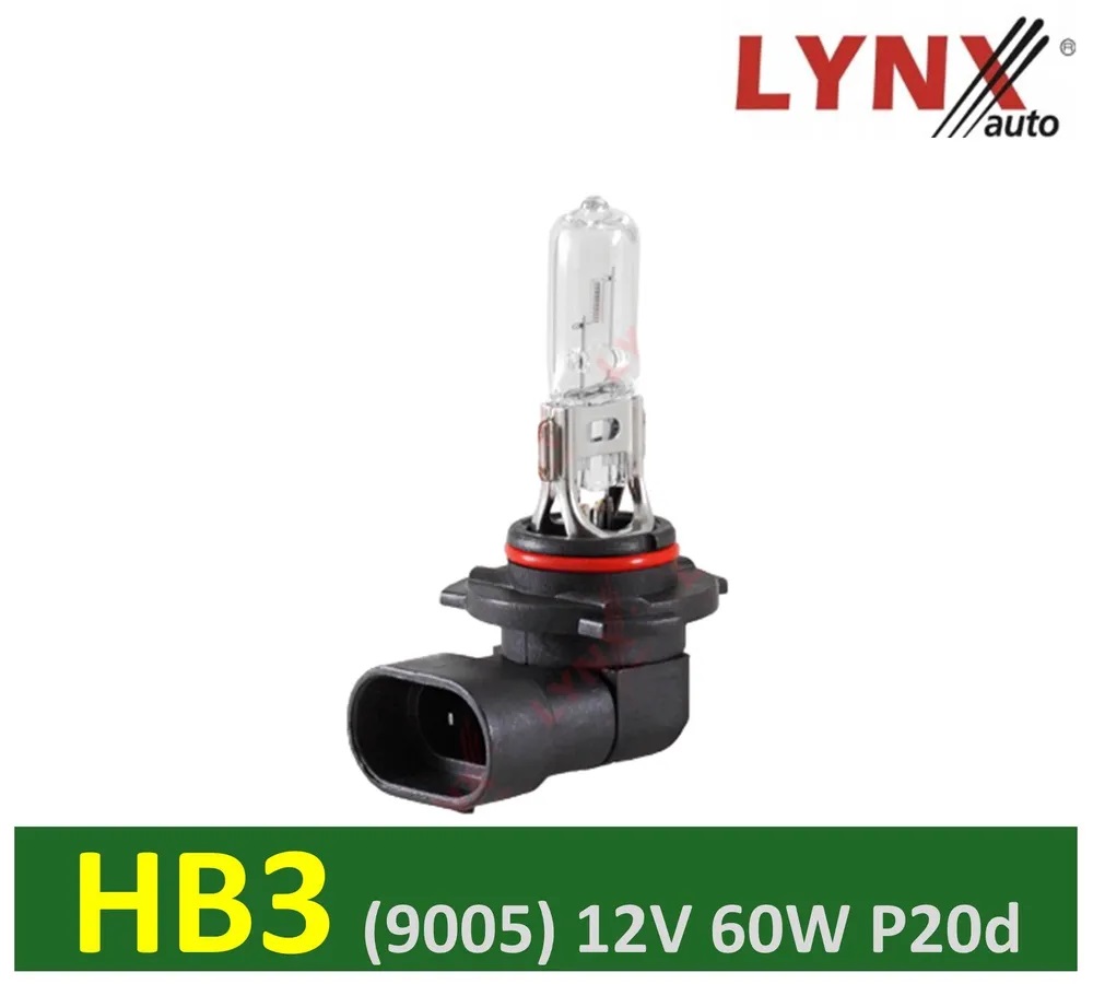 Лампа L12060 12VHB3 60W P20d LYNXauto 9005 1шт. (картон)