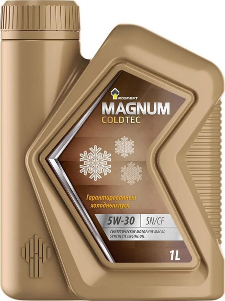 Фото Масло моторное синтетическое ROSNEFT Magnum Coldtec 5w30 1л