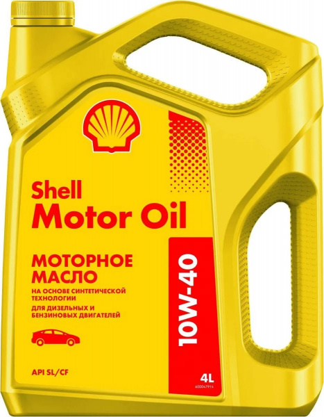 Фото Масло моторное полусинтетическое SHELL motor oil 10w40 4л SL/CF