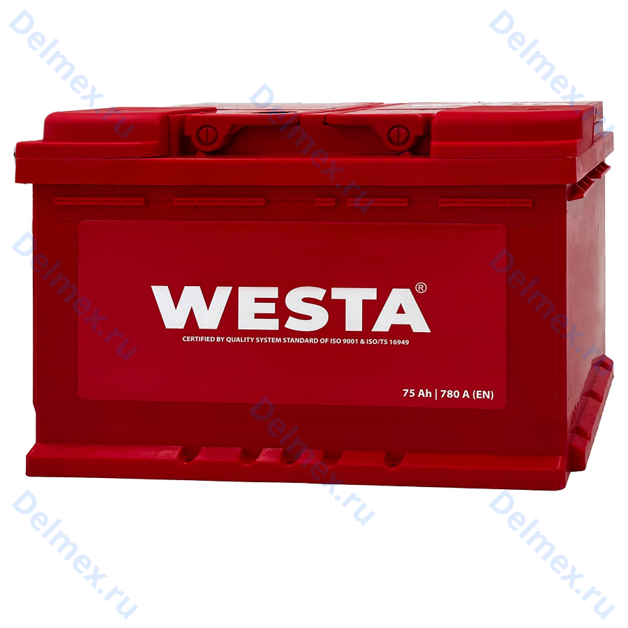 Аккумуляторная батарея WESTA 6СТ-75 о/п фото 