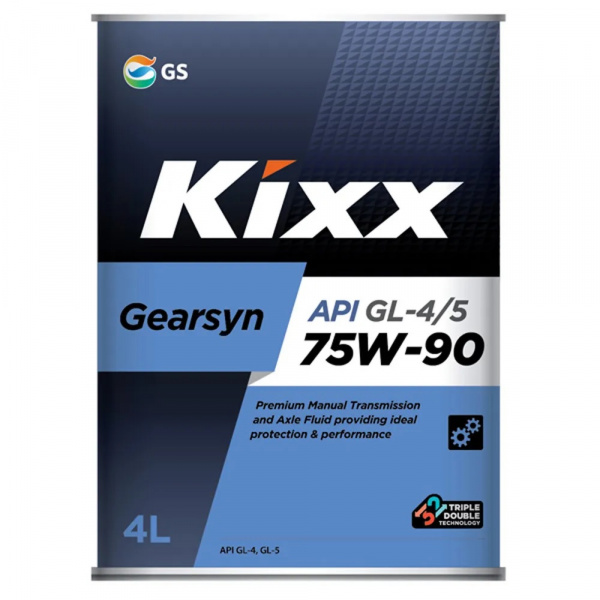 Масло трансмиссионное синтетическое KIXX GEARSYN GL-4/5 75W90 4L