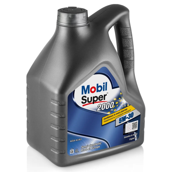 Фото Масло моторное полусинтетическое Mobil Super 5W30 2000 4л 155317