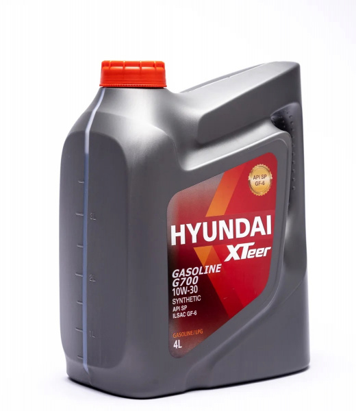Фото Масло моторное синтетическое HYUNDAI XTEER Gasoline G700 10W-30, 4л (1041003)