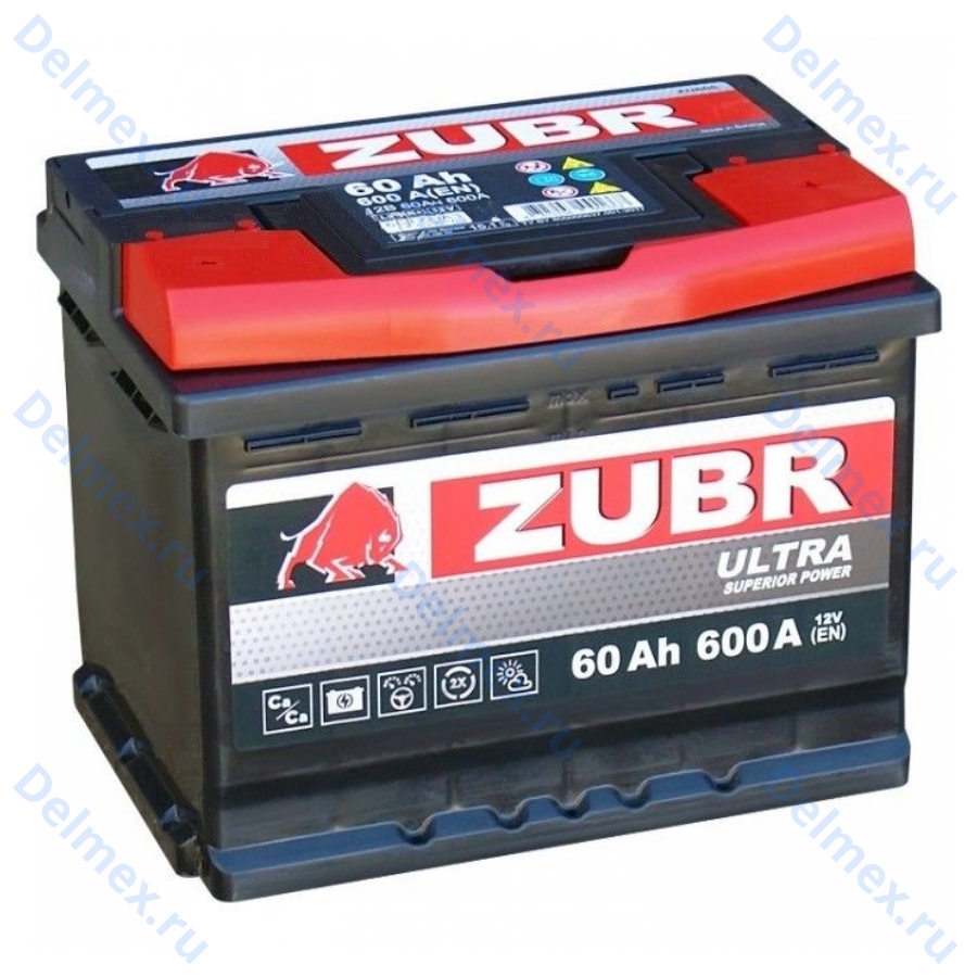 Аккумуляторная батарея ZUBR Ultra 60Ah о/п фото 