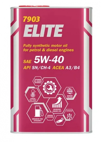 Фото Масло моторное синтетическое MANNOL Elite 5W40 1л (1005)