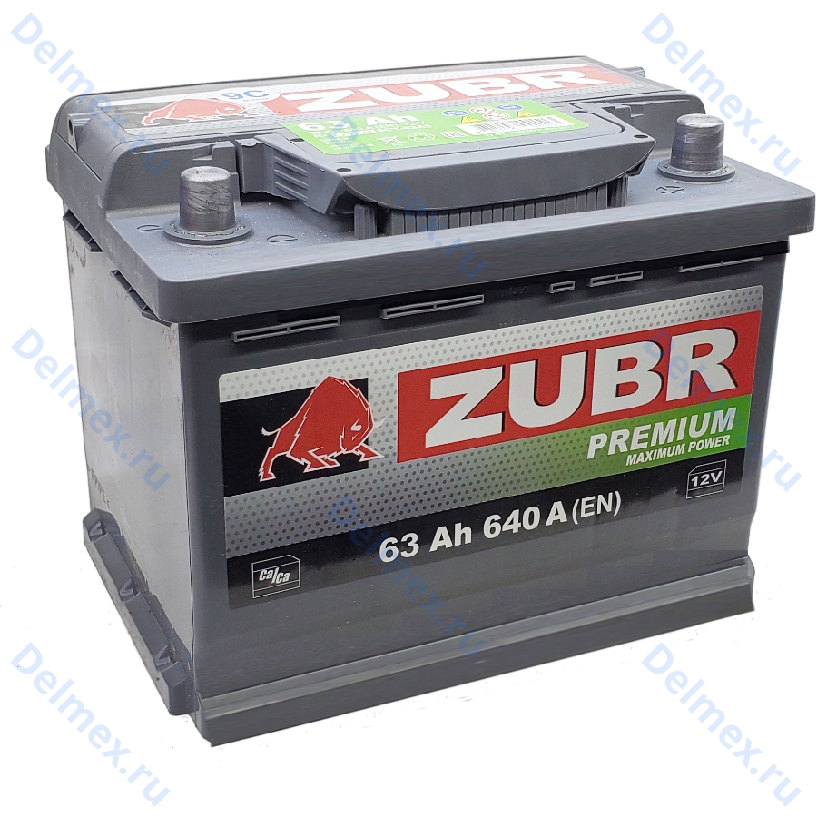 Аккумуляторная батарея ZUBR Premium 63Ah о/п фото 