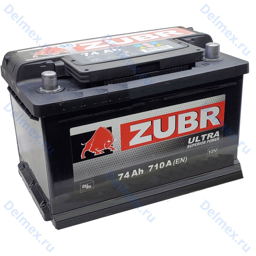 Аккумуляторная батарея ZUBR Ultra 74Ah о/п (низкий) фото 