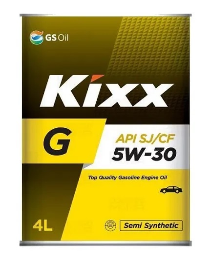 Фото Масло моторное полусинтетическое KIXX G (gold) SJ/CF 5W30 4 л