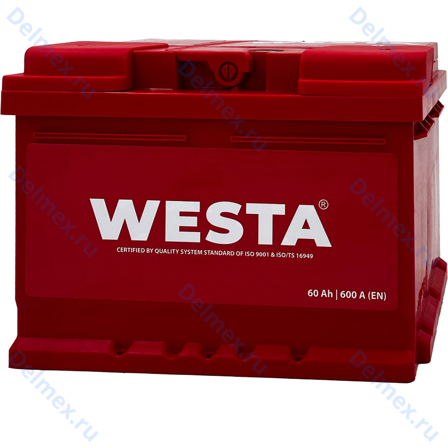 Аккумуляторная батарея WESTA 6СТ-60 о/п низ. фото 