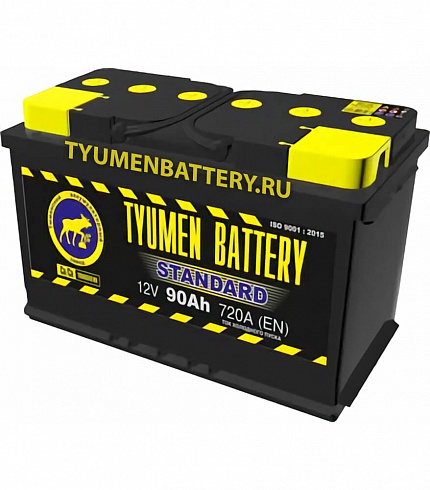 Аккумуляторная батарея Tyumen Battery 6СТ-90LR STANDARD обратной полярности