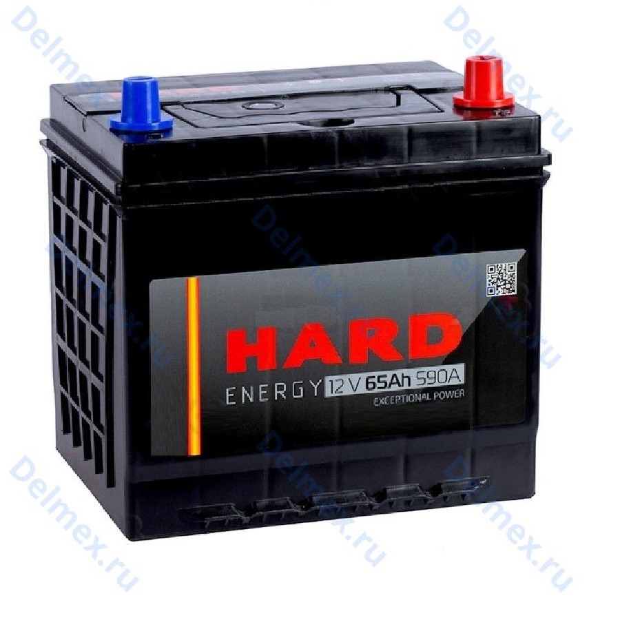 Аккумуляторная батарея HARD 6СТ-65VL ASIA обратной полярности фото 