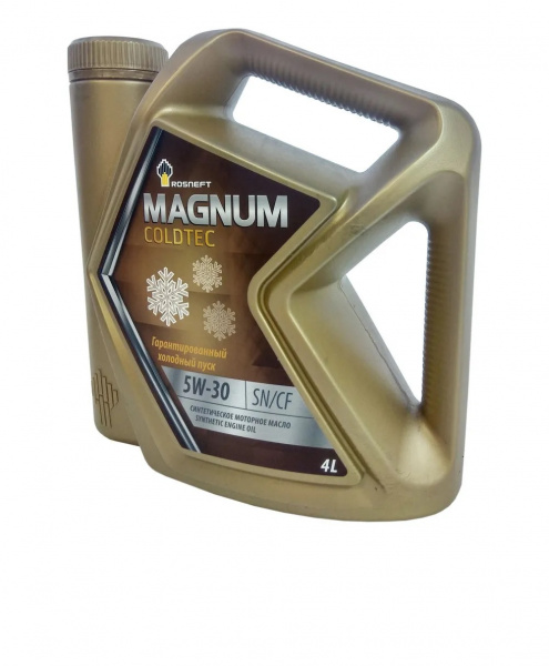 Фото Масло моторное синтетическое ROSNEFT Magnum Coldtec 5w30 4л