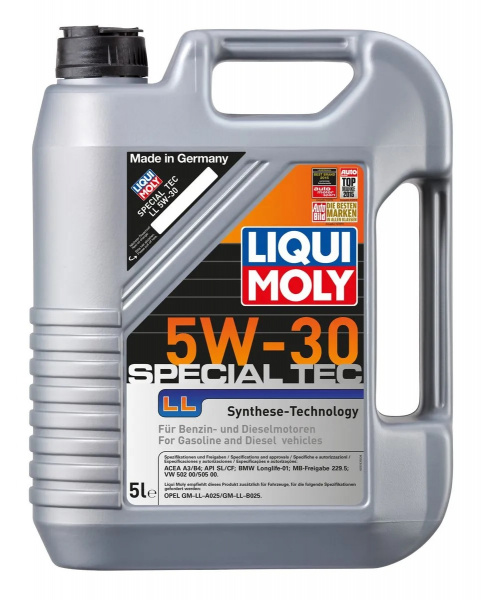 Фото Масло моторное НС-синтетическое Special Tec LL 5W-30 LiquiMoly 5л (8055/1193)