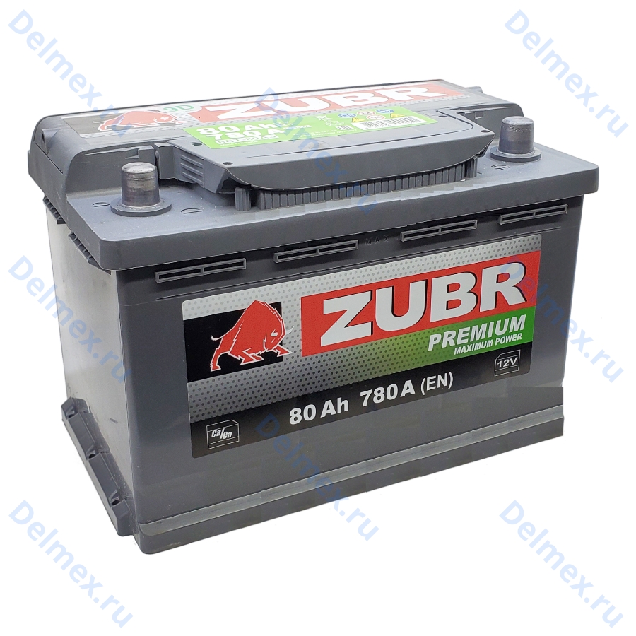 Аккумуляторная батарея ZUBR Premium 80Ah о/п фото 