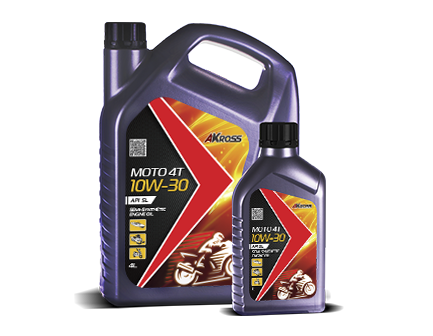 Фото Масло моторное AKross МОТО 4Т 10w30 SL 4л