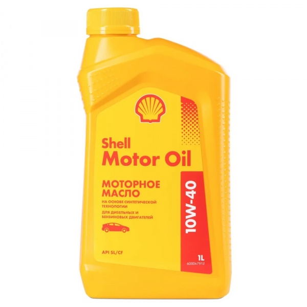 Фото Масло моторное полусинтетическое SHELL motor oil 10w40 1л SL/CF