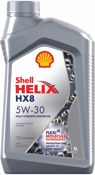 Фото Масло моторное синтетическое SHELL Helix HX8 5w30 1л Synthetic