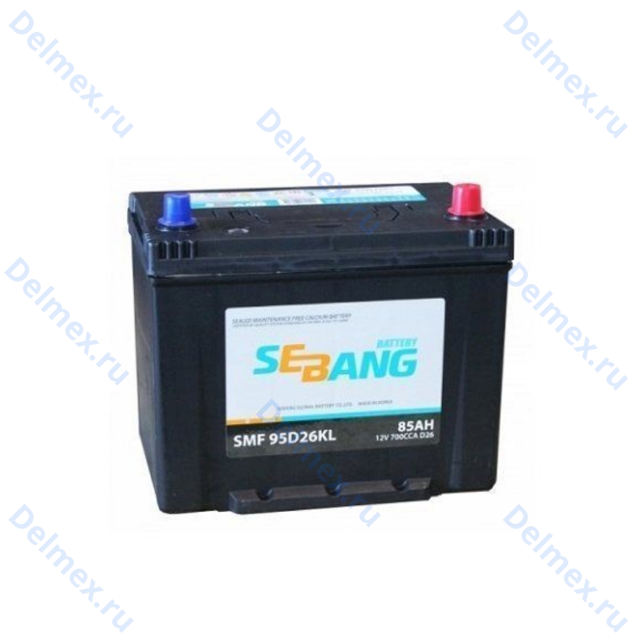 Аккумуляторная батарея SEBANG 6СТ-85L SMF (95D26KL) обратной полярности