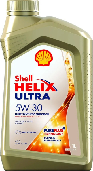 Фото Масло моторное синтетическое SHELL Helix Ultra 5w30 1л 550046383