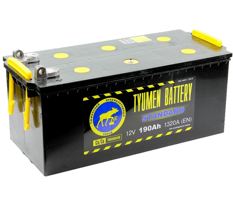 Аккумуляторная батарея Tyumen Battery 6СТ-190L STANDARD прямой полярности вывод под болт