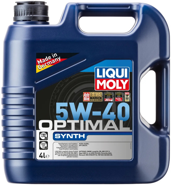 Фото Масло моторное НС-синтетическое Optimal Synth 5W-40 LiquiMoly 4л (3926)