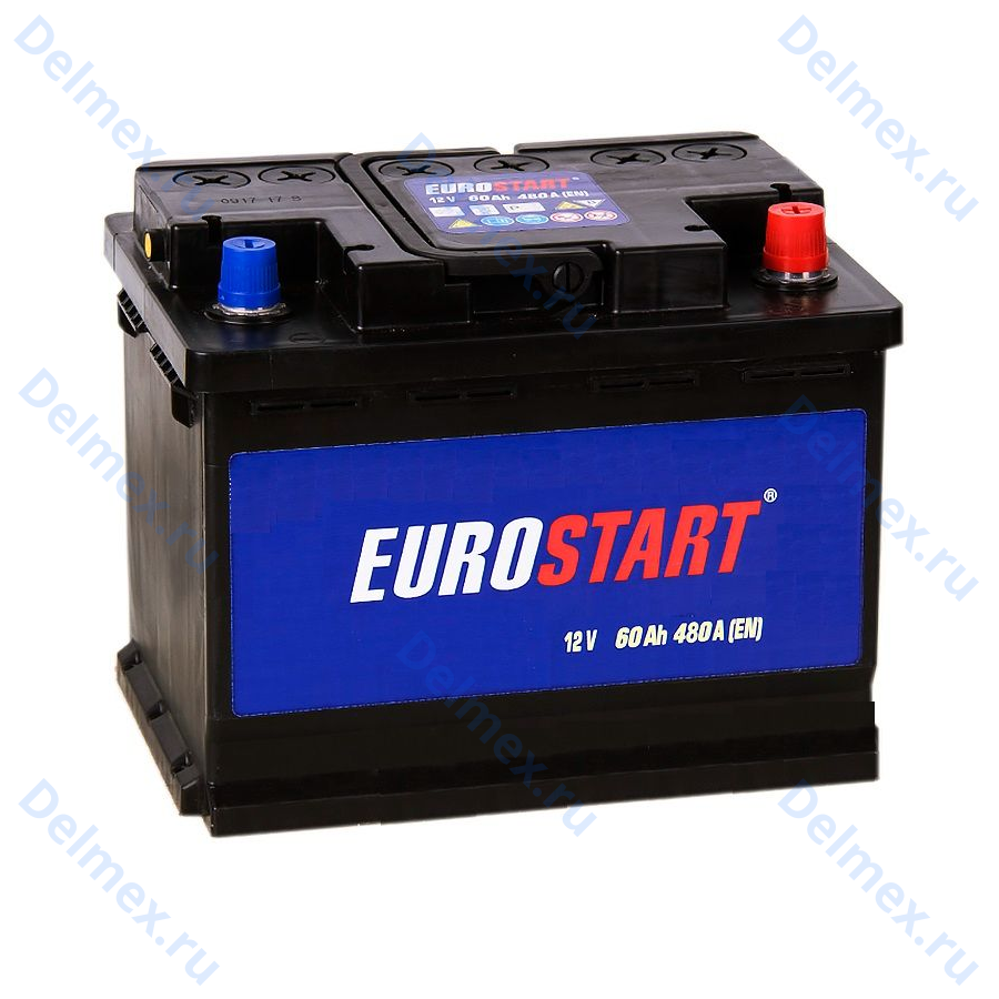 Аккумуляторная батарея EUROSTART Blue 60Ah обратной полярности фото 