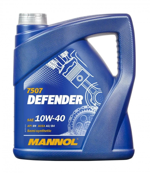 Фото Масло моторное полусинтетическое MANNOL Defender 10W-40 4л (1148)