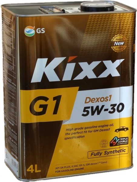 Фото Масло моторное синтетическое KIXX G1 5W30 Dexos1 SN/CF 4л