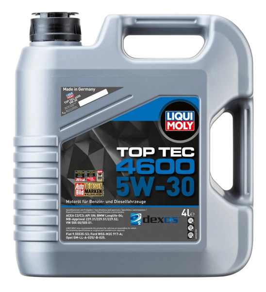 Фото Масло моторное НС-синтетическое Top Tec 4600 5W-30 LiquiMoly 4л (3763)