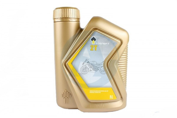 Фото Масло моторное минеральное для двухтактных двигателей ROSNEFT MOTO 2T 1л