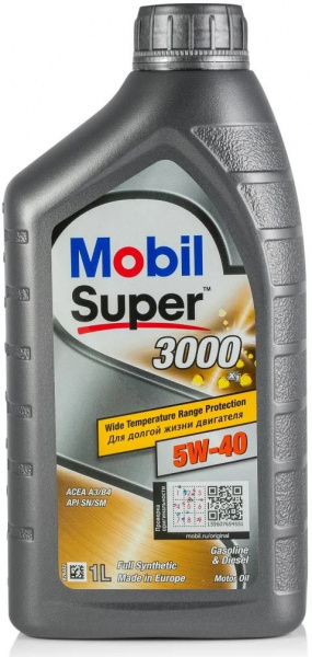 Фото Масло моторное синтетическое Mobil Super 5w40 3000 Х1 1л 152567